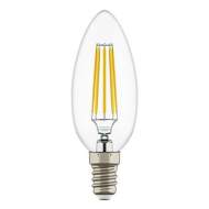 Филаментная светодиодная лампа E14 6W 2800К (теплый) C35 Led Lightstar (933502)