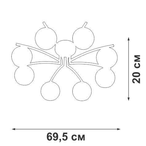 Потолочная люстра Vitaluce V4285-0/8P