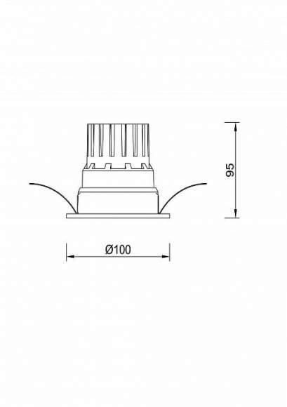 Solo 132.1-12W-WT Встраиваемый светодиодный светильник Lucia Tucci Solo 132.1-12W-WT Встраиваемый светодиодный светильник Lucia Tucci