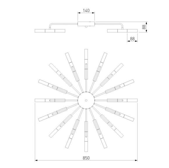 Потолочная люстра Bastone Bogate's 348 Smart (a054002) Потолочная люстра Bastone Bogate's 348 Smart (a054002)
