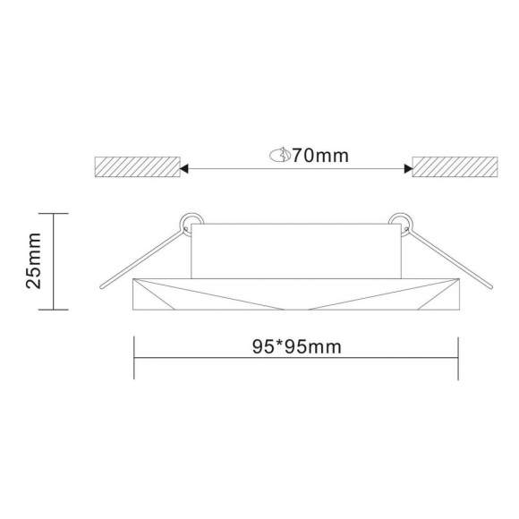 Встраиваемый точечный светильник ST-Luce ST203.508.01