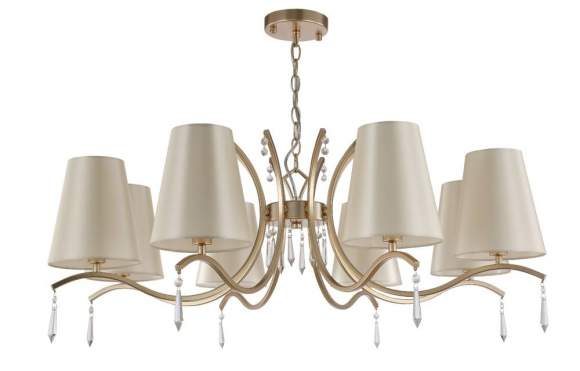 Подвесная люстра Crystal Lux RENATA RENATA SP8 GOLD