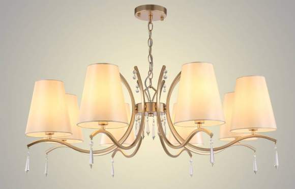 Подвесная люстра Crystal Lux RENATA RENATA SP8 GOLD Подвесная люстра Crystal Lux RENATA RENATA SP8 GOLD