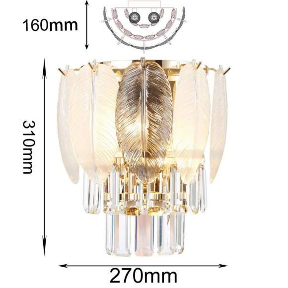 Настенный светильник Favourite Dolor 2982-2W Настенный светильник Favourite Dolor 2982-2W