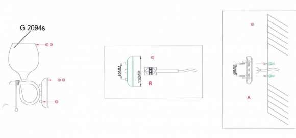 2094/1W Настенное бра Odeon Light Velute 2094/1W Настенное бра Odeon Light Velute