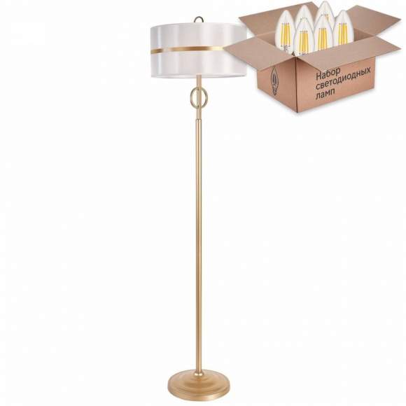 Торшер с лампочками Favourite Mateo 2634-3F+Lamps E14 Свеча Торшер с лампочками Favourite Mateo 2634-3F+Lamps E14 Свеча