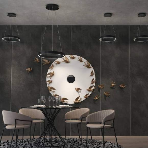 Подвесная диммиремая люстра с пультом ДУ Novotech Iter 358959