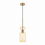 Подвесной светильник Escada 1141/1S E14*60W Antigue copper/Amber