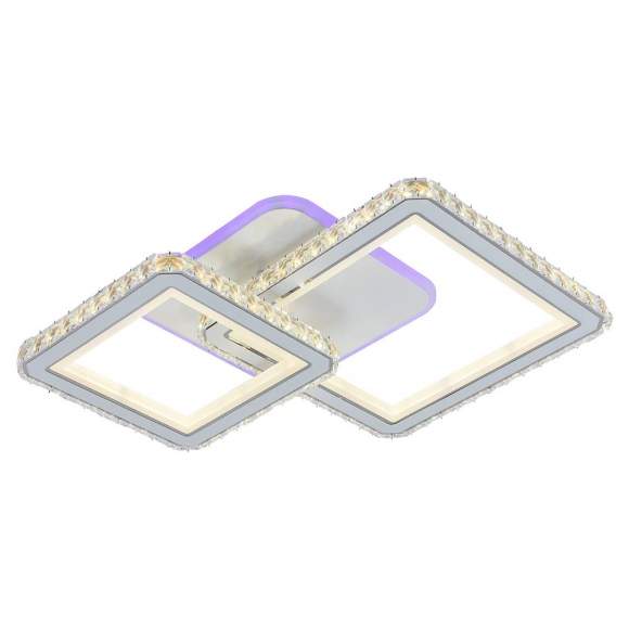 Светодиодная диммируемая люстра с ПДУ Profit Light 8048/2 WHT 142W+8W RGB Светодиодная диммируемая люстра с ПДУ Profit Light 8048/2 WHT 142W+8W RGB