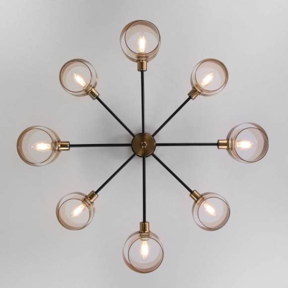 Люстра на штанге Eurosvet Arcada 70127/8 черный (a055604)