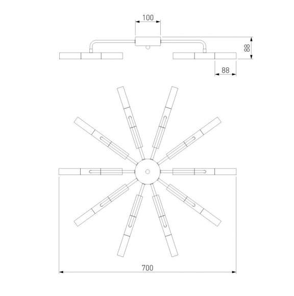 Потолочная люстра Bastone Bogate's 347 Smart (a054000) Потолочная люстра Bastone Bogate's 347 Smart (a054000)