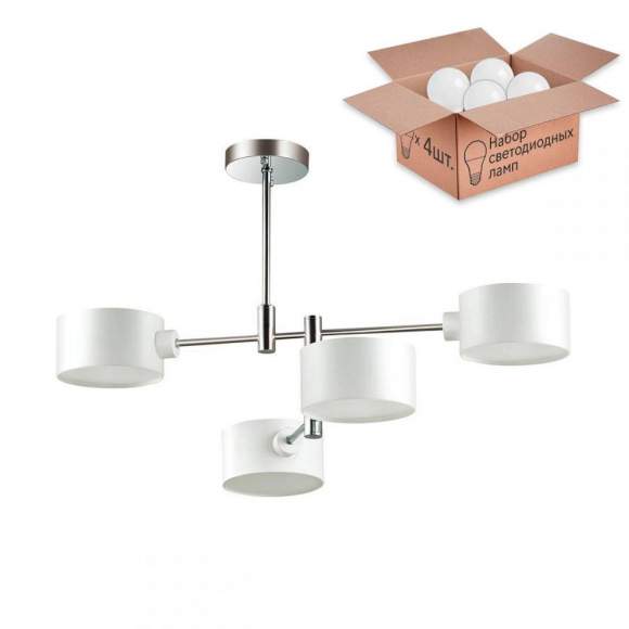 Люстра с лампочками Lumion Ashley 3742/4C+Lamps