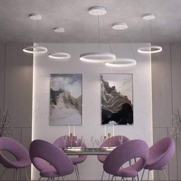 Подвесная диммиремая люстра с пультом ДУ Novotech Iter 358960