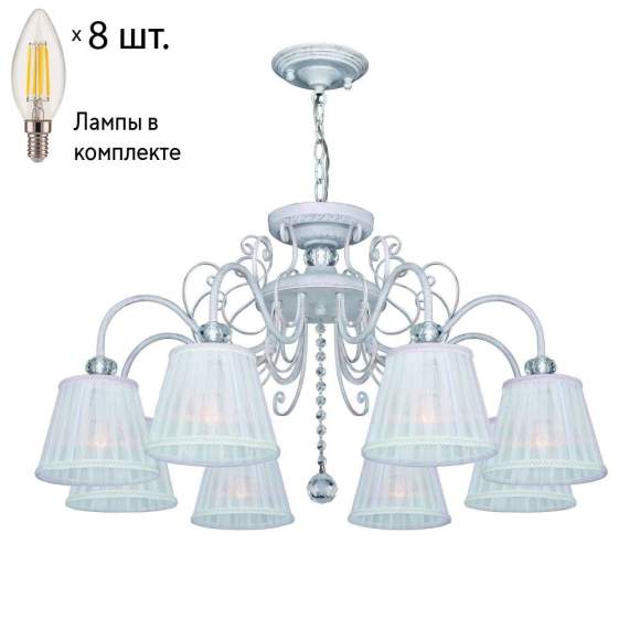 Подвесная люстра с лампочками F-Promo Amanda 2150-8PC+Lamps E14 Свеча