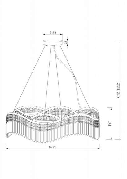 Подвесная люстра Maytoni Gracia DIA201PL-10G Подвесная люстра Maytoni Gracia DIA201PL-10G