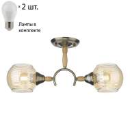 Потолочный светильник с лампочками Velante 214-507-02+Lamps E27 P45
