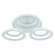 Светодиодная диммируемая люстра с ПДУ Profit Light 8086/3+3 WHT B 108W+8W RGB
