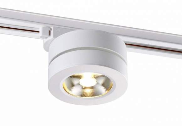 Однофазный LED светильник 12W 3000К для трека Novotech Groda 357986 Однофазный LED светильник 12W 3000К для трека Novotech Groda 357986