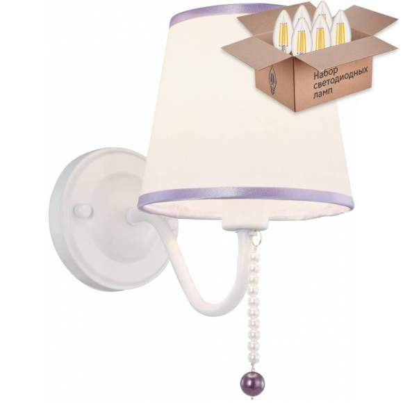 Бра с лампочкой Velante 314-001-01+Lamps E14 Свеча Бра с лампочкой Velante 314-001-01+Lamps E14 Свеча