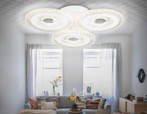 Потолочная диммируемая люстра с пультом ДУ Ambrella light Original FA4001 Потолочная диммируемая люстра с пультом ДУ Ambrella light Original FA4001