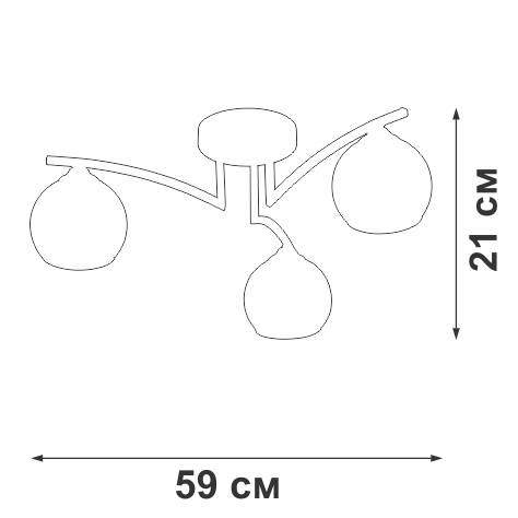 Потолочная люстра Vitaluce V4285-1/3P