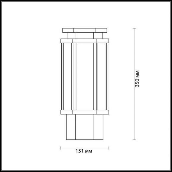 Уличный светильник Odeon Light Gino 4048/1B Уличный светильник Odeon Light Gino 4048/1B