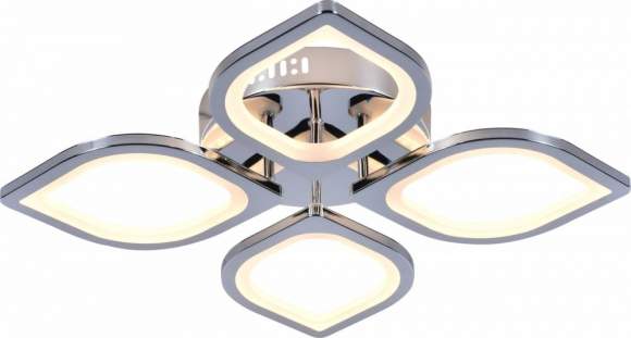 Потолочная диммируемая люстра с пультом ДУ Escada Lotus 10223/4LED Chrome Потолочная диммируемая люстра с пультом ДУ Escada Lotus 10223/4LED Chrome