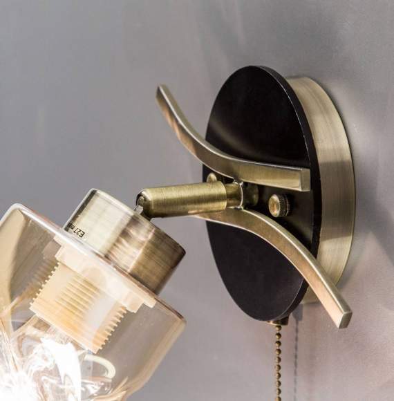 Бра Citilux Мерида CL142314 Бронза Старая + Венге