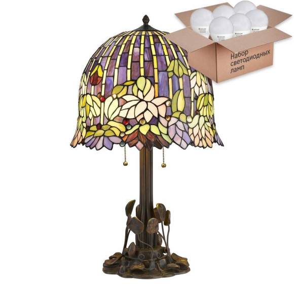 Настольная лампа с лампочками Velante 883-804-02+Lamps E27 P45 Настольная лампа с лампочками Velante 883-804-02+Lamps E27 P45