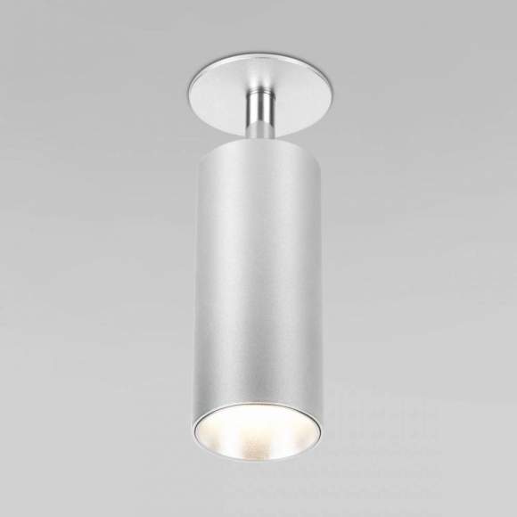 Встраиваемый светодиодный спот Elektrostandard Diffe 25052/Led серебряный (a058172)