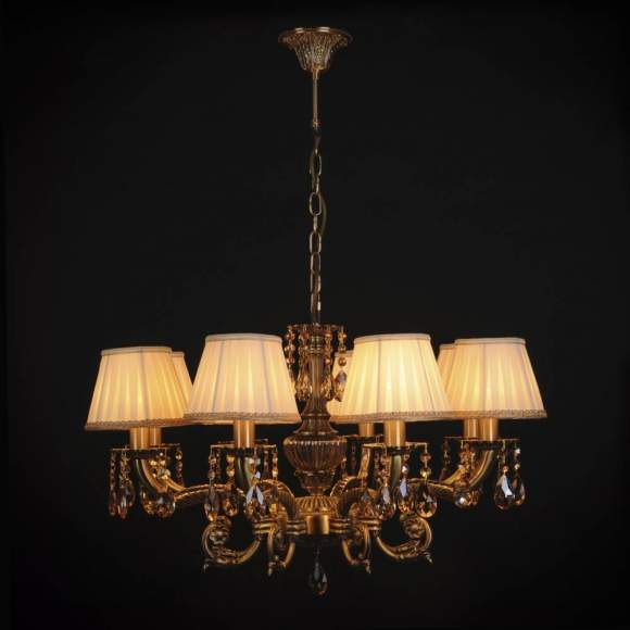 Подвесная люстра Abrasax L.8110-8BR CRISTAL-SHADE