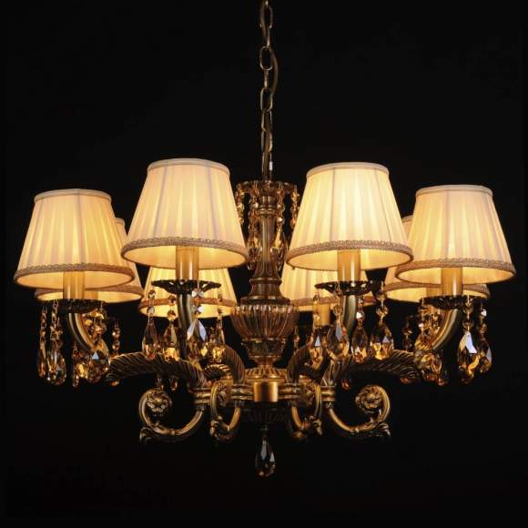 Подвесная люстра Abrasax L.8110-8BR CRISTAL-SHADE