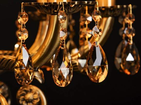 Подвесная люстра Abrasax L.8110-8BR CRISTAL-SHADE