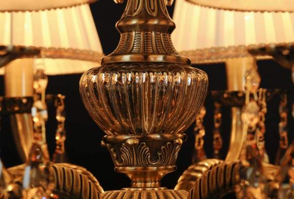 Подвесная люстра Abrasax L.8110-8BR CRISTAL-SHADE