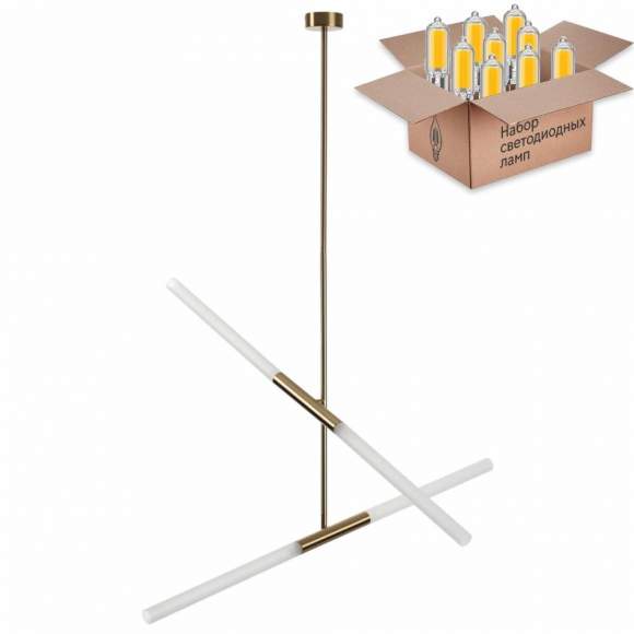 Люстра на штанге с лампочками Odeon Light Soho 4306/4+Lamps G9 Люстра на штанге с лампочками Odeon Light Soho 4306/4+Lamps G9