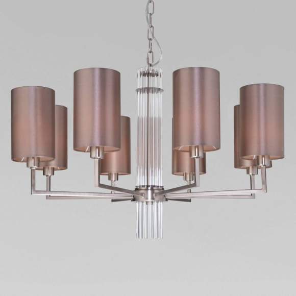 Подвесная люстра Soffio Eurosvet 60134/8 никель Подвесная люстра Soffio Eurosvet 60134/8 никель