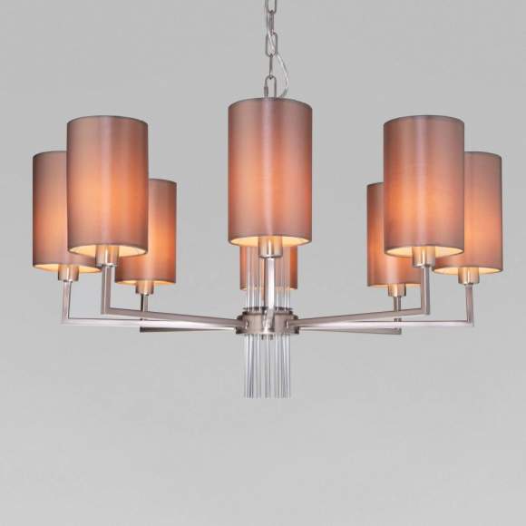 Подвесная люстра Soffio Eurosvet 60134/8 никель Подвесная люстра Soffio Eurosvet 60134/8 никель