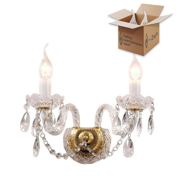 Бра с лампочками Favourite Simone 1736-2W+Lamps Бра с лампочками Favourite Simone 1736-2W+Lamps
