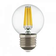 Филаментная светодиодная лампа E27 6W 3000K (теплый) G50 LED Lightstar 933822