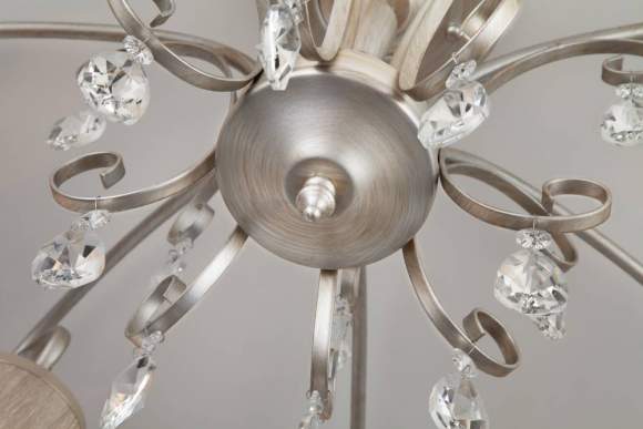 Потолочная люстра 60065/8 серебро ЕВРОСВЕТ