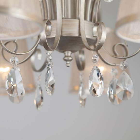 Потолочная люстра 60065/8 серебро ЕВРОСВЕТ