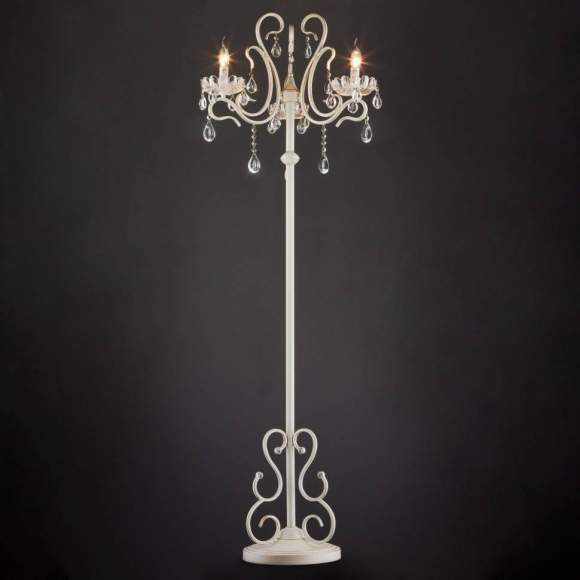 Торшер Eurosvet 12205/3F белый Strotskis