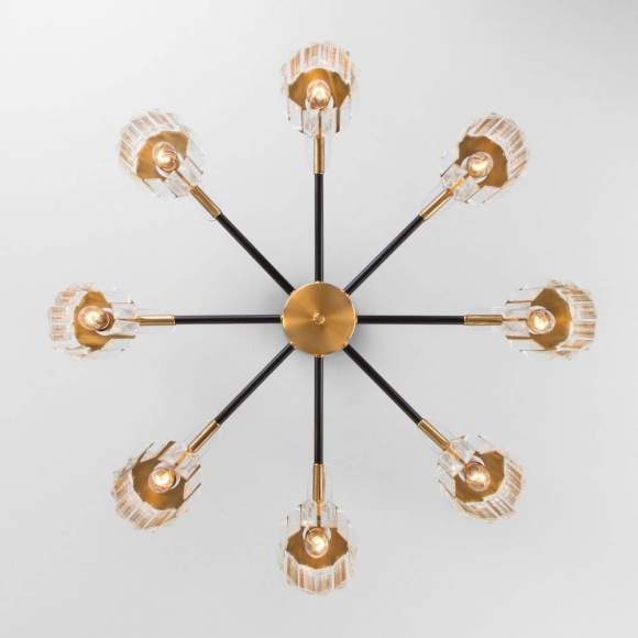 Люстра на штанге Евросвет Tenia 70090/8 черный a045145