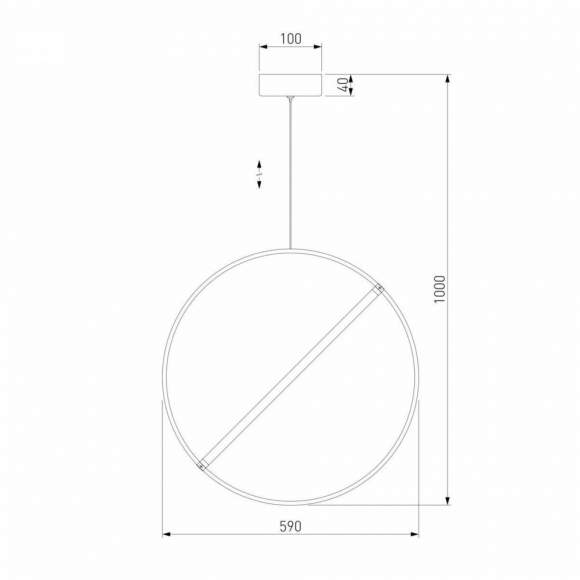 Подвесной светодиодный светильник Eurosvet Element 90282/1 хром (a061421) Подвесной светодиодный светильник Eurosvet Element 90282/1 хром (a061421)