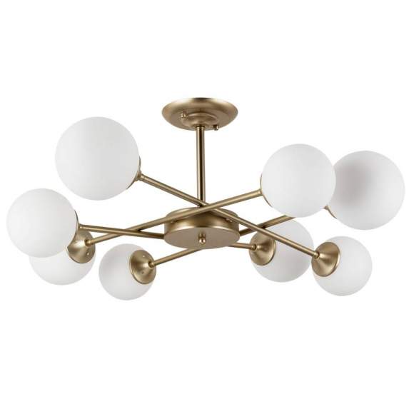 Люстра на штанге Arte lamp Marco с поддержкой Алиса A2703PL-8SG-A