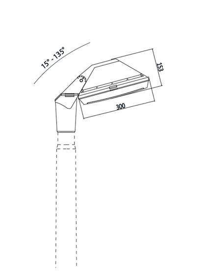 4P2.000.G10.AYE28 Консоль на столб Fumagalli Giorgio