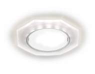 G216 CH/WH Встраиваемый точечный светильник GX53 с LED подсветкой Ambrella light Compo