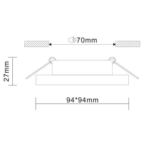 Встраиваемый точечный светильник ST-Luce ST205.518.01