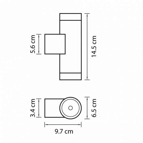 351609 Уличный настенный светильник Lightstar Paro