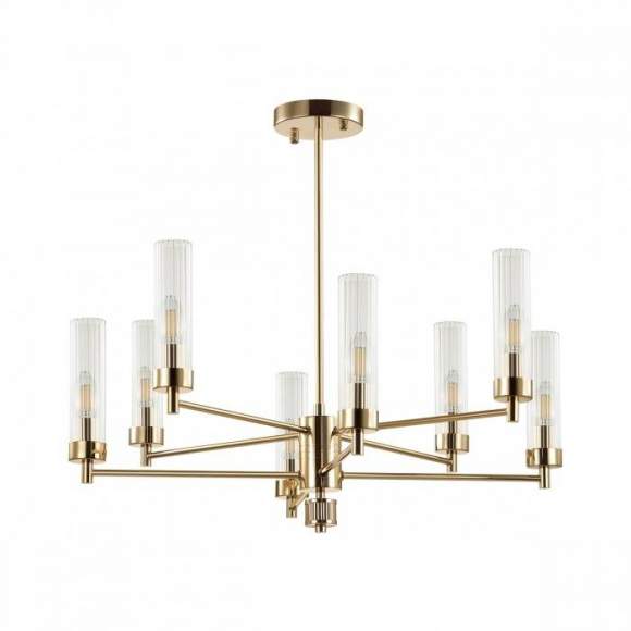 Люстра на штанге с лампочками Lumion Kamilla 5274/8C+Lamps E14 Свеча Люстра на штанге с лампочками Lumion Kamilla 5274/8C+Lamps E14 Свеча